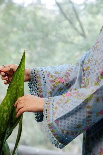 MIRHA BY SAHAR 1 PC UNSTITCHED'26 | PETAL GRID