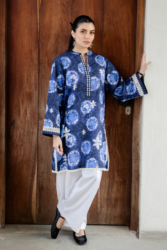 MIRHA BY SAHAR 1 PC UNSTITCHED'26 | MOONLIT INDIGO