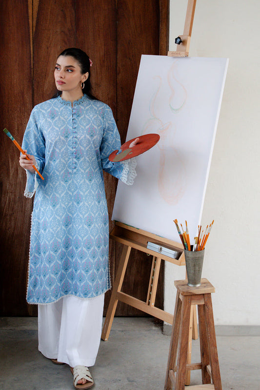 MIRHA BY SAHAR 1 PC UNSTITCHED'26 | SKY LATTICE