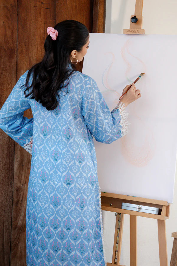 MIRHA BY SAHAR 1 PC UNSTITCHED'26 | SKY LATTICE