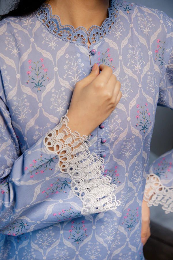 MIRHA BY SAHAR 1 PC UNSTITCHED'26 | SKY LATTICE