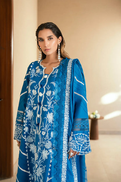 ANAYA BY SIDRA FAHAD LUXURY LAWN UNSTITCHED'26 | BLUEBELL