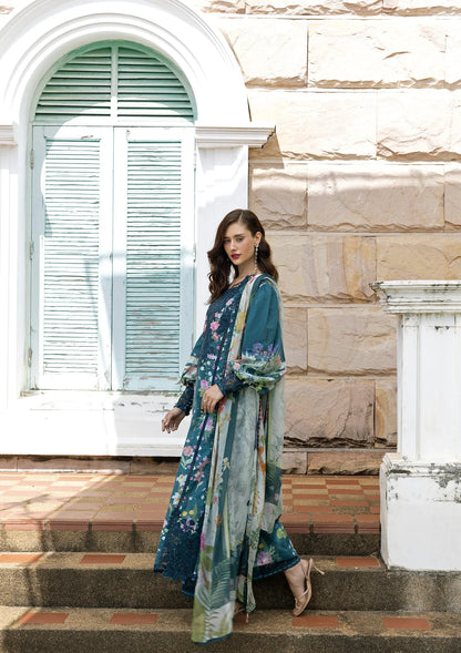 ELAF SIGNATURE EMBROIDERED UNSTITCHED'26| ESA-5A OCEANA VEIL