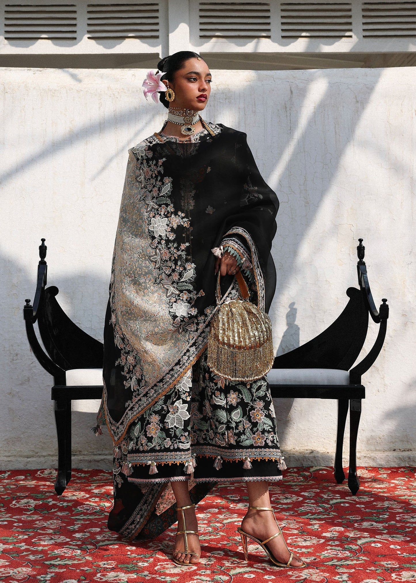 KALABAGH BY HUSSAIN REHAR UNSTITCHED'26| Sable