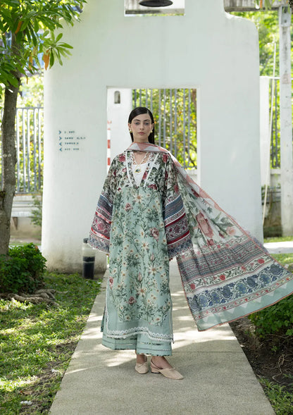 ELAF PRINTS UNSTITCHED COLLECTION'26 | EPN-6B OPALINE GARDEN