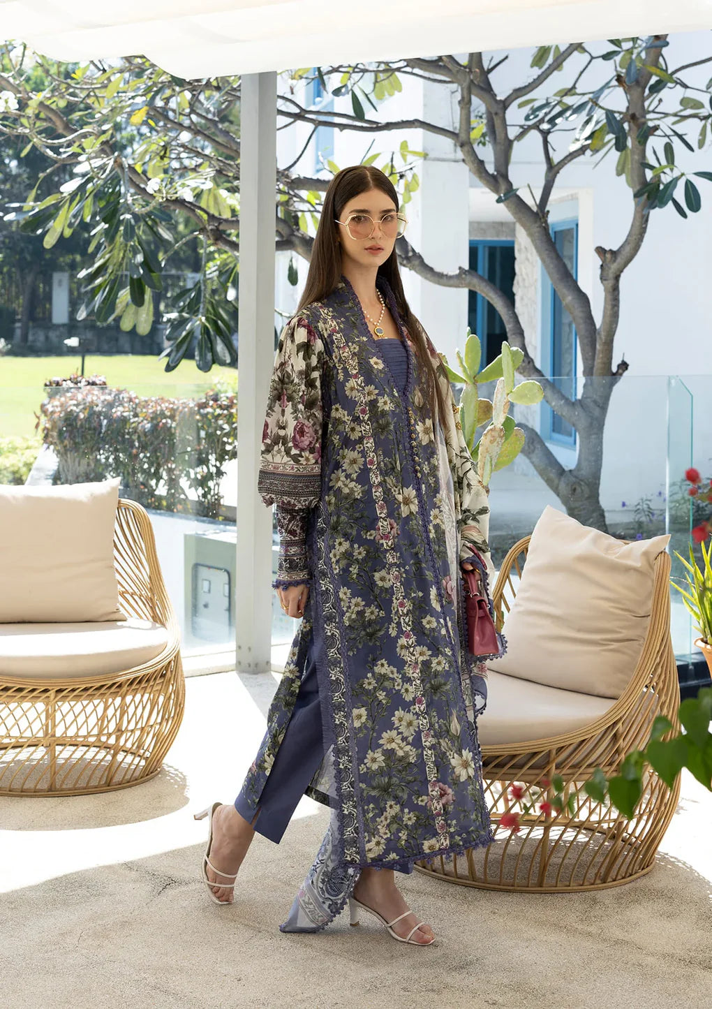 ELAF PRINTS UNSTITCHED COLLECTION'26 | EPN-6A BOO BERRY