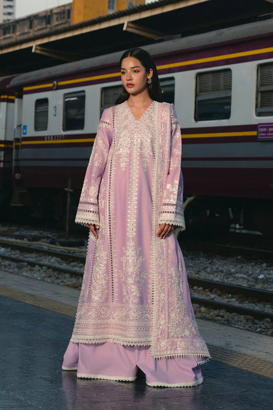 AFROZEH MULAQAAT FESTIVE LAWN UNSTITCHED'26| DILNASHEEN