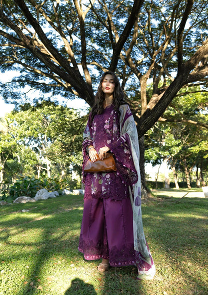 ELAF SIGNATURE EMBROIDERED UNSTITCHED'26| ESA-5B DARLING PLUM