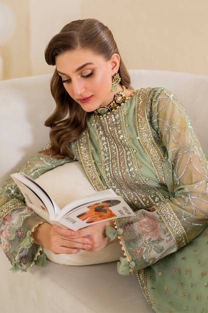 Iznik Formal Wear Collection 2024 – CC-41 Embroidered Net