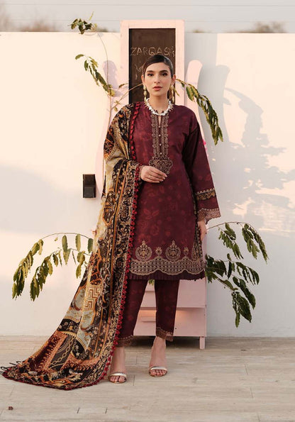 ZARQASH LUXE LAWN UNSTITCHED 2024 Collection 2024 – ZQ 6