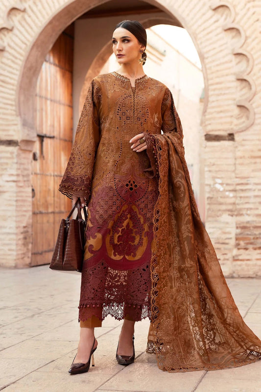 Maria B Luxury Lawn 2025 - 1B