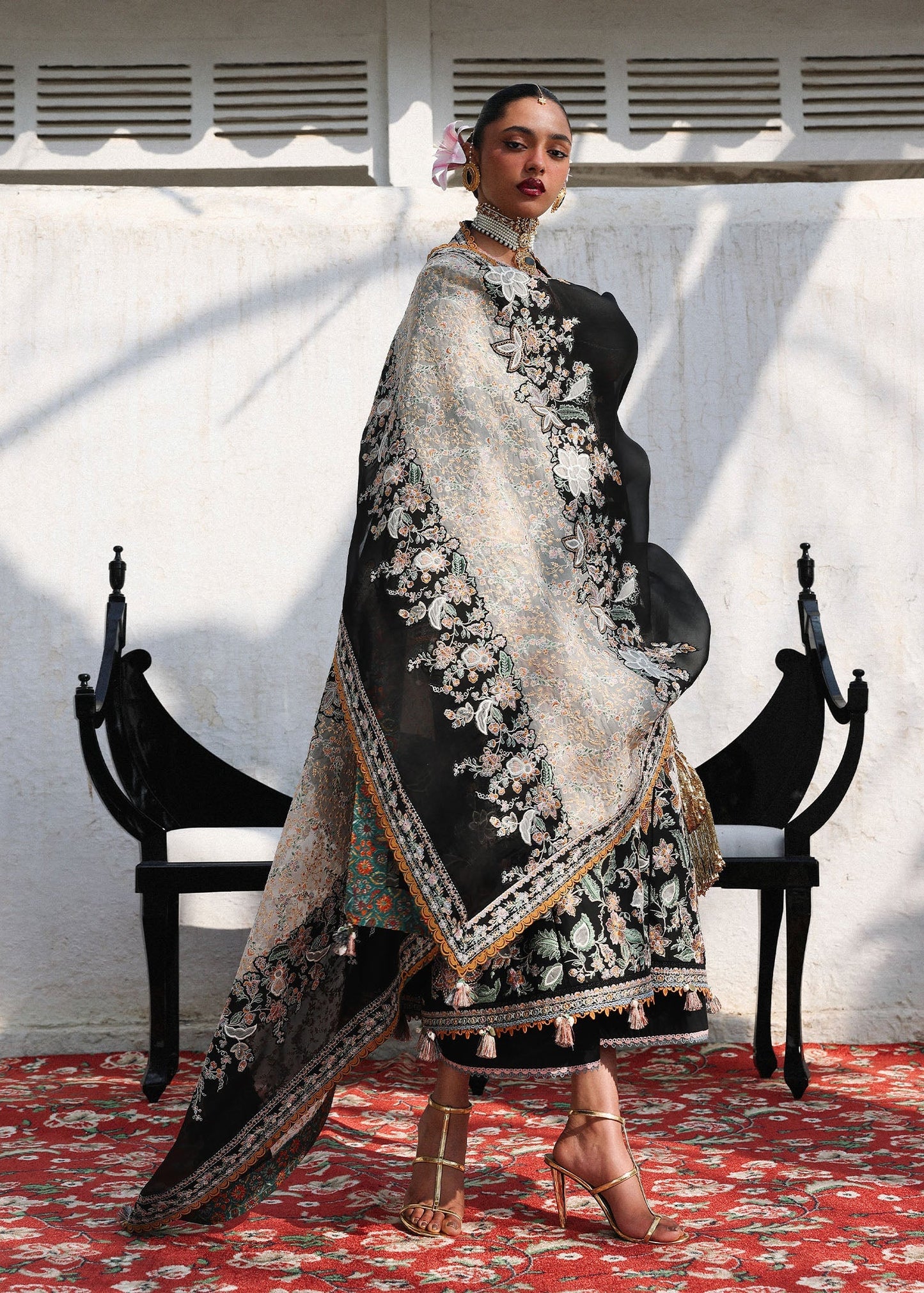 KALABAGH BY HUSSAIN REHAR UNSTITCHED'26| Sable