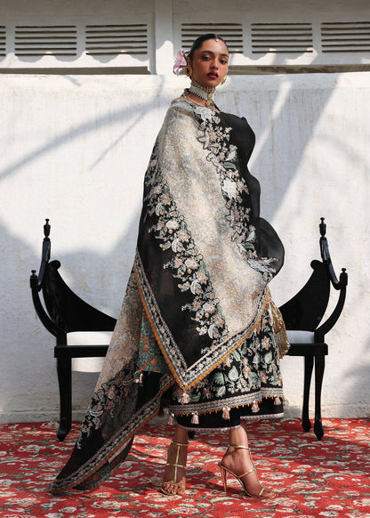 KALABAGH BY HUSSAIN REHAR UNSTITCHED'26| Sable