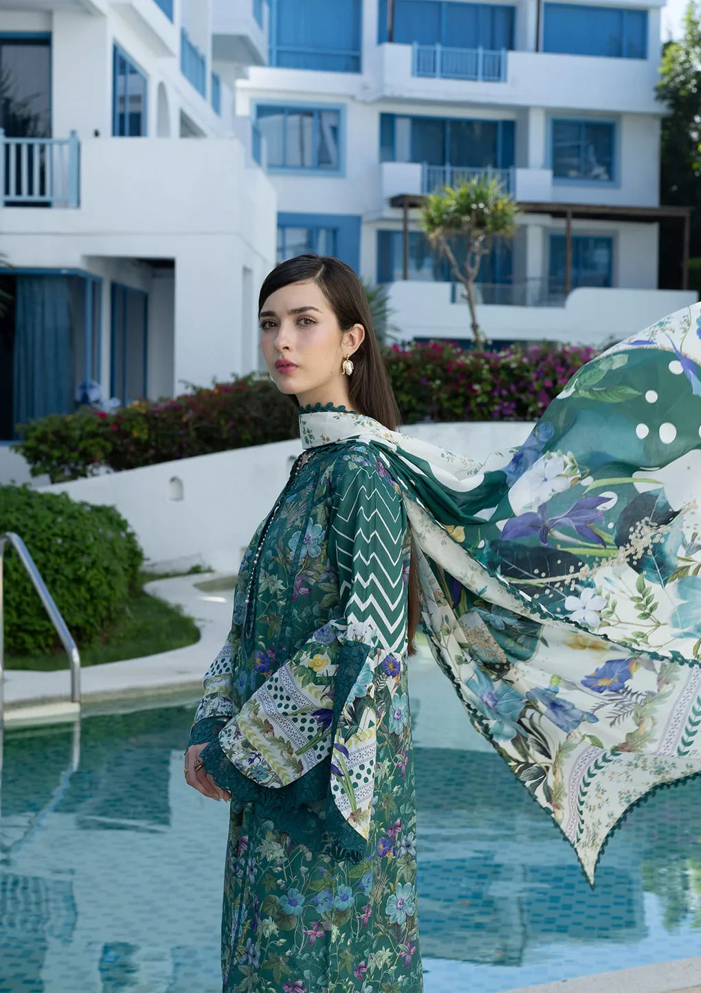 ELAF PRINTS UNSTITCHED COLLECTION'26 | EPN-9A PEACOCK