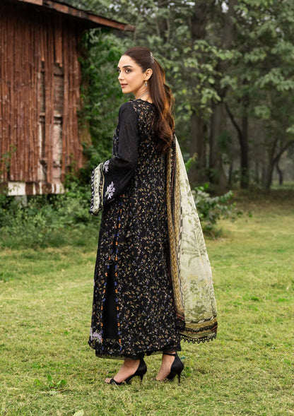 ELAF SIGNATURE EMBROIDERED UNSTITCHED'26| ESA-1B BLACK THRONE