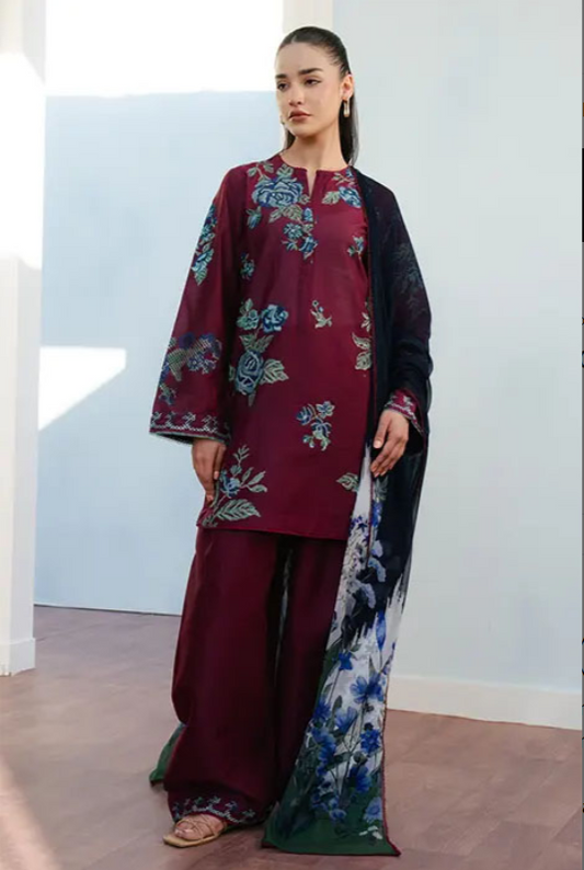 Coco by Zara Shahjahan Embroidered Lawn 2025 FREYA - 4B