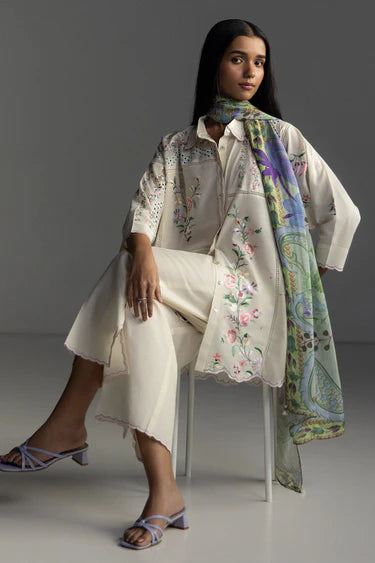 COCO BY ZARA SHAHJAHAN LAWN UNSTITCHED'26| SEREN-5A