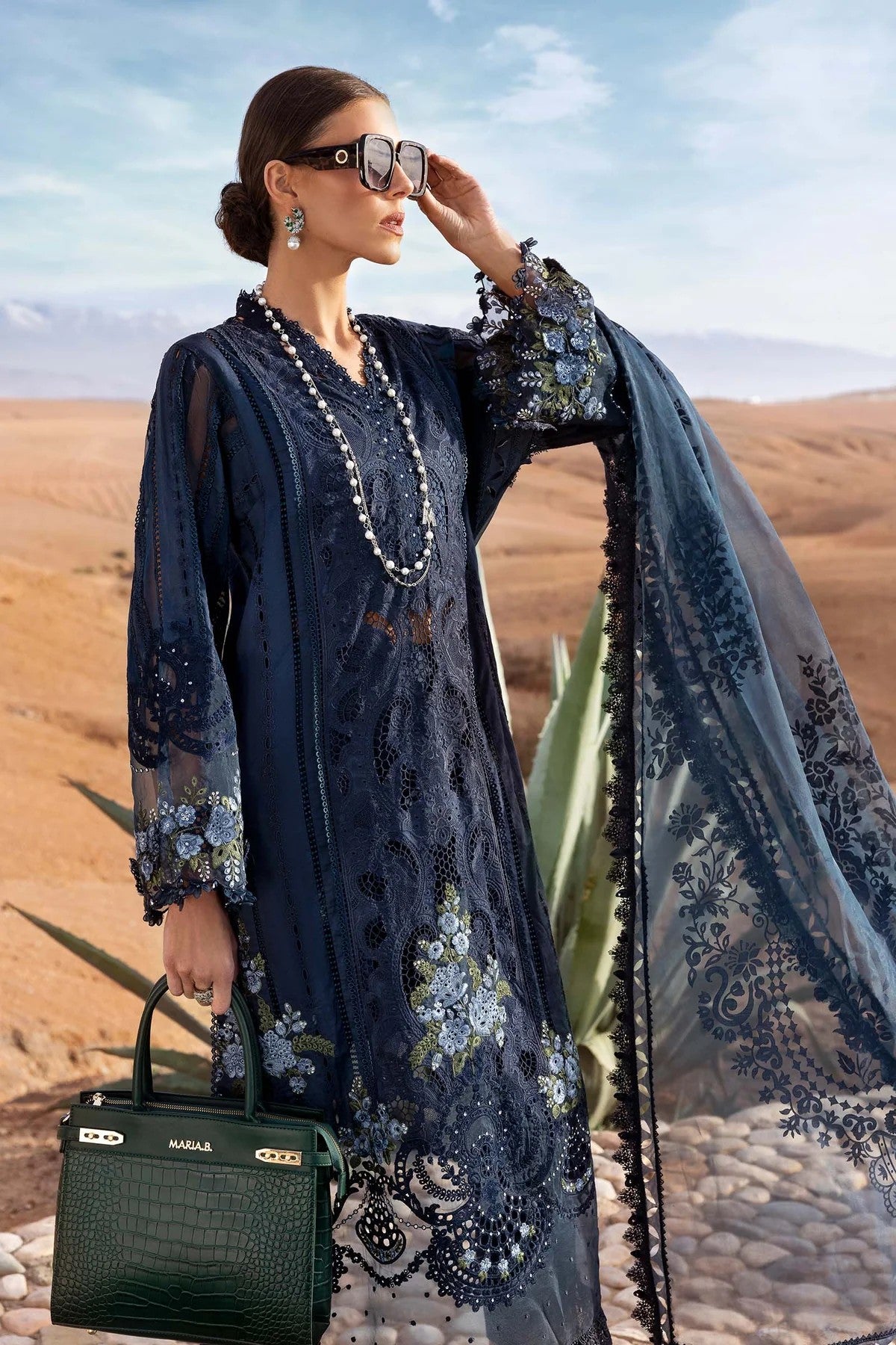 Maria B Luxury Lawn 2025 - 4B