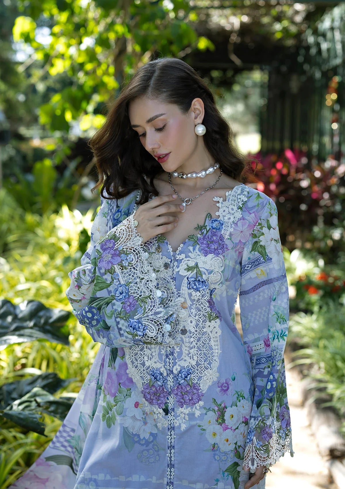 ELAF SIGNATURE EMBROIDERED UNSTITCHED'26| ESA-6A MOONLIT PETALS