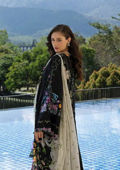 ELAF SIGNATURE EMBROIDERED UNSTITCHED'26| ESA-1B BLACK THRONE