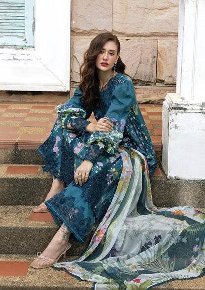 ELAF SIGNATURE EMBROIDERED UNSTITCHED'26| ESA-5A OCEANA VEIL