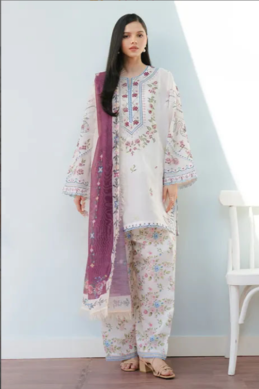 Coco by Zara Shahjahan Embroidered Lawn 2025 SERENE - 2B