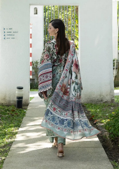 ELAF PRINTS UNSTITCHED COLLECTION'26 | EPN-6B OPALINE GARDEN