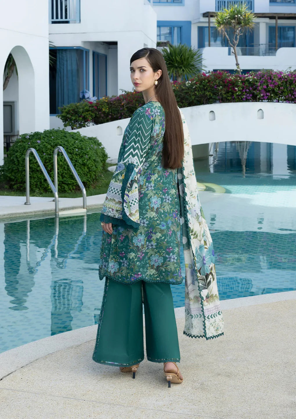 ELAF PRINTS UNSTITCHED COLLECTION'26 | EPN-9A PEACOCK