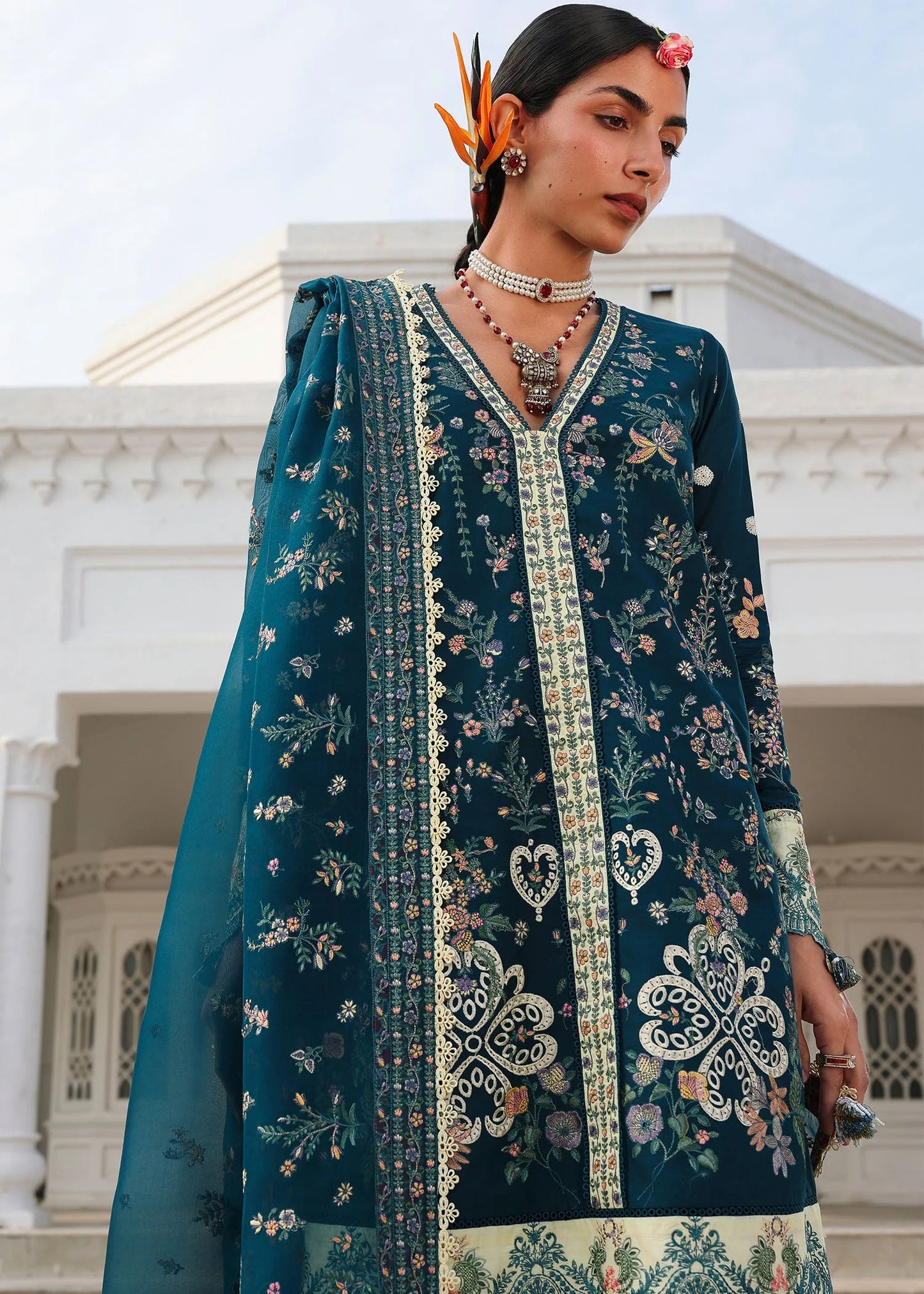 KALABAGH BY HUSSAIN REHAR UNSTITCHED'26| Azraq