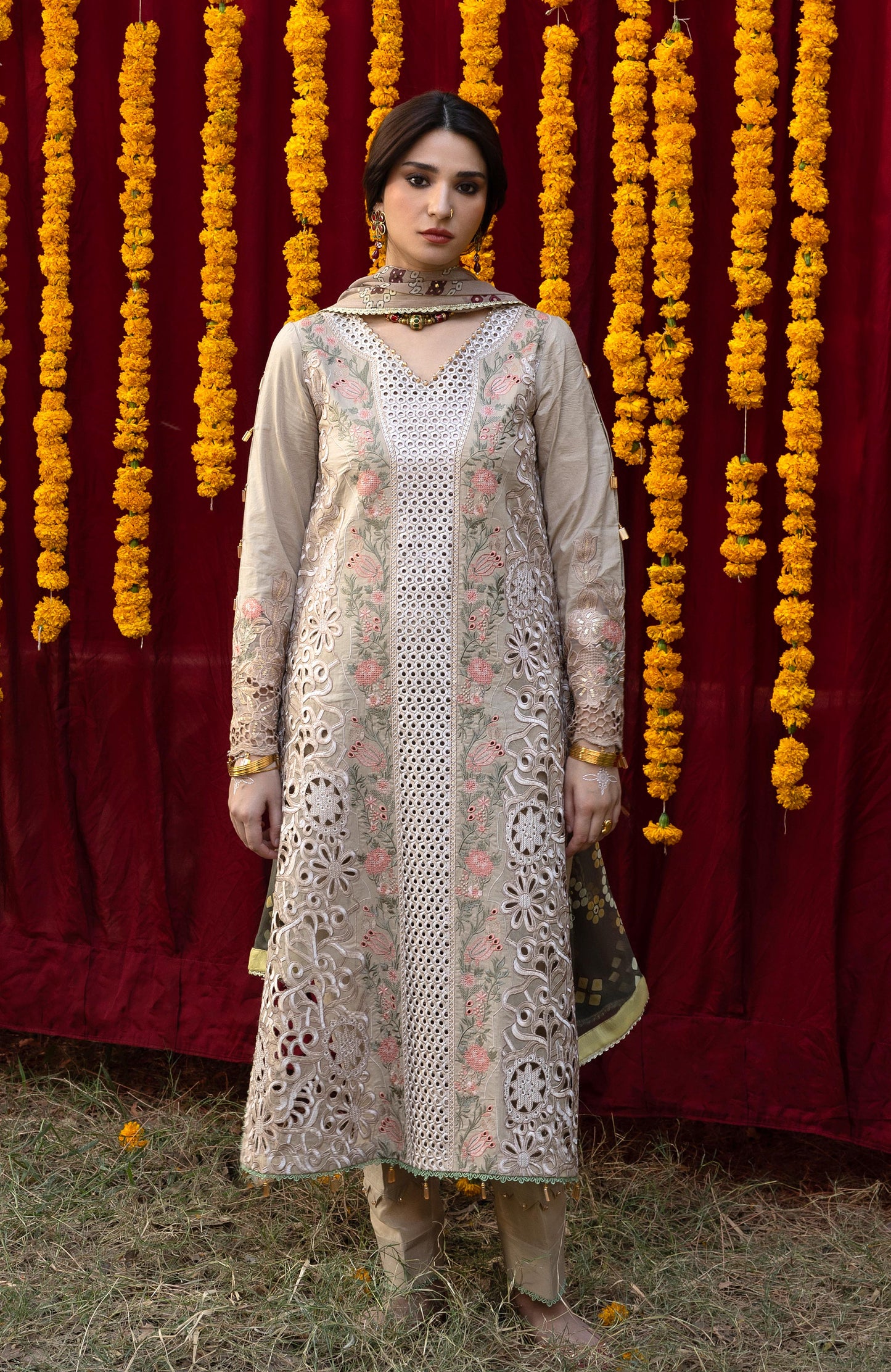 BANDHANI BY ALZOHAIB EMBROIDERED UNSTITCHED'26| D7