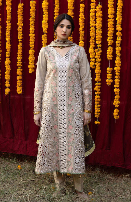 BANDHANI BY ALZOHAIB EMBROIDERED UNSTITCHED'26| D7