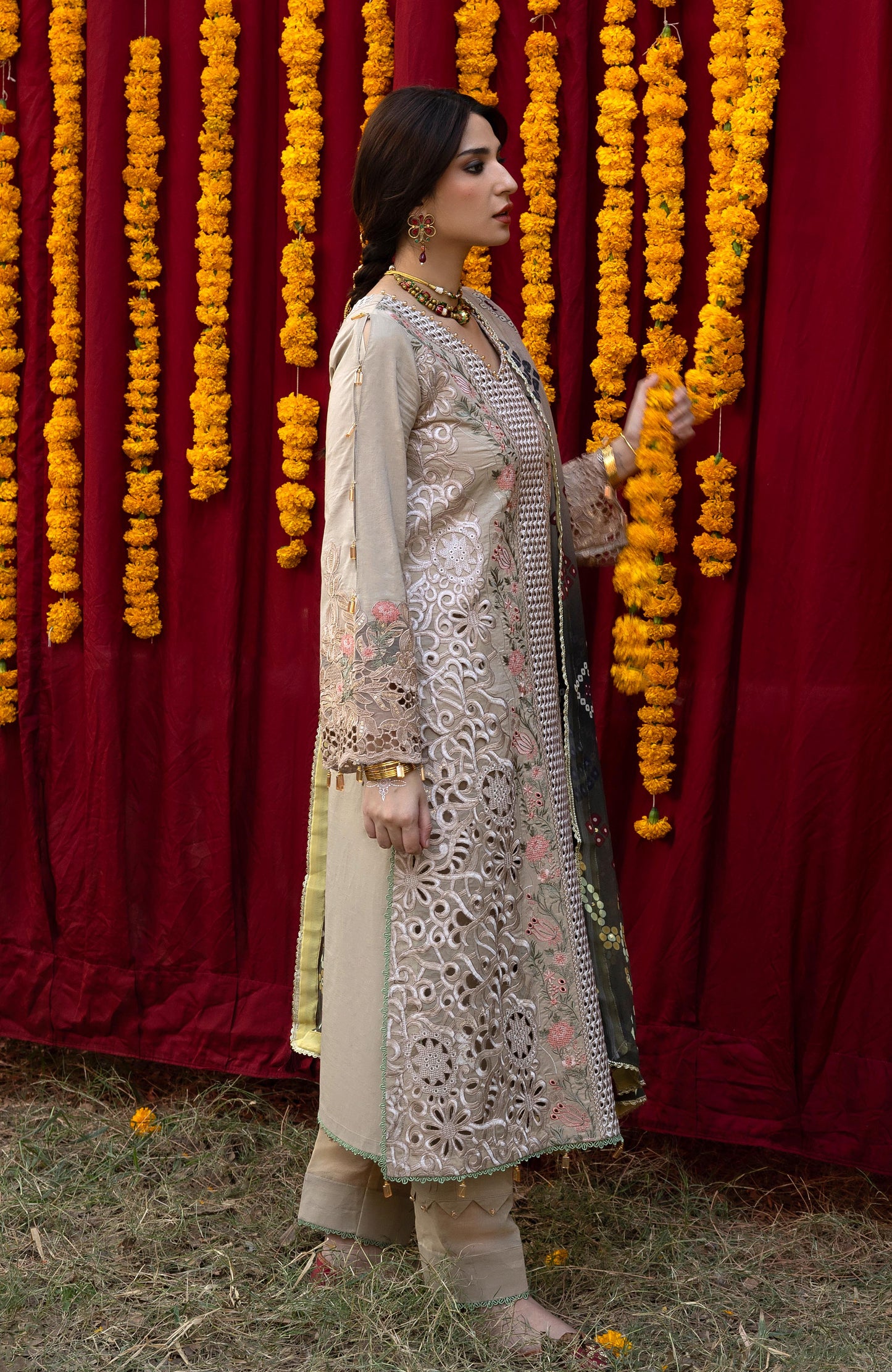 BANDHANI BY ALZOHAIB EMBROIDERED UNSTITCHED'26| D7