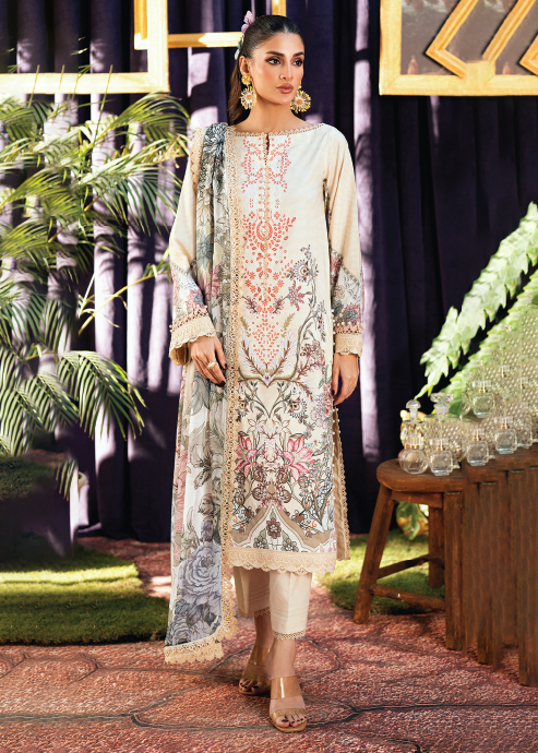 JADE URBANE CHIFFON DUPATTA UNSTITCHED'26| 20962 A