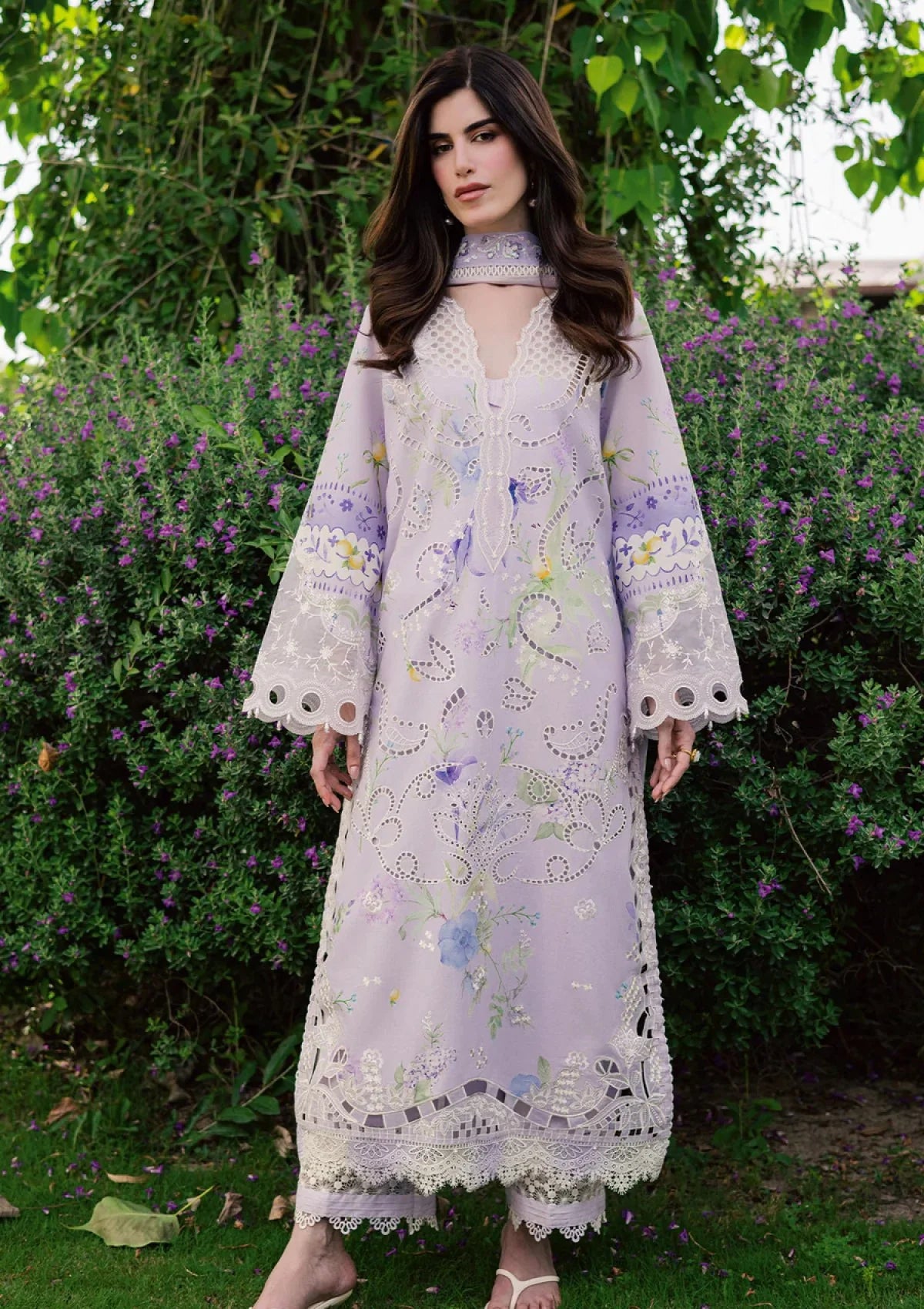 NUREH LILY MAY EID PRINTS LAWN COLLECTION UNSTITCHED'26 NE-258