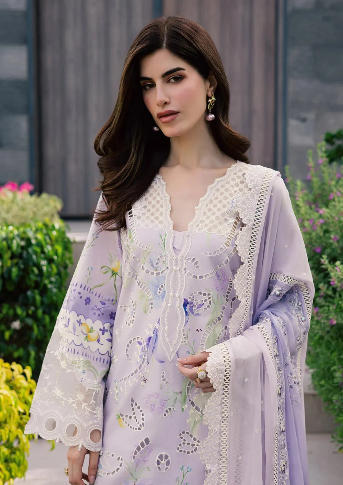 NUREH LILY MAY EID PRINTS LAWN COLLECTION UNSTITCHED'26 NE-258