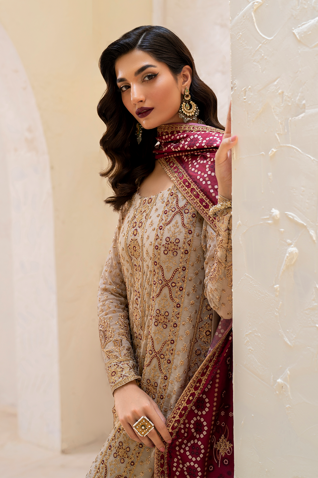 Iznik Formal Wear Collection 2024 – CC-44 Embroidered Chiffon