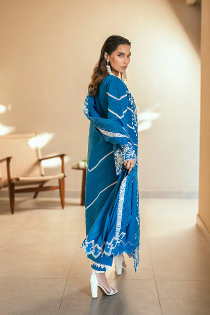 ANAYA BY SIDRA FAHAD LUXURY LAWN UNSTITCHED'26 | BLUEBELL