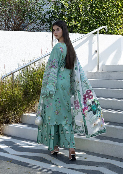 ELAF PRINTS UNSTITCHED COLLECTION'26 | EPN-7A TEAL ME