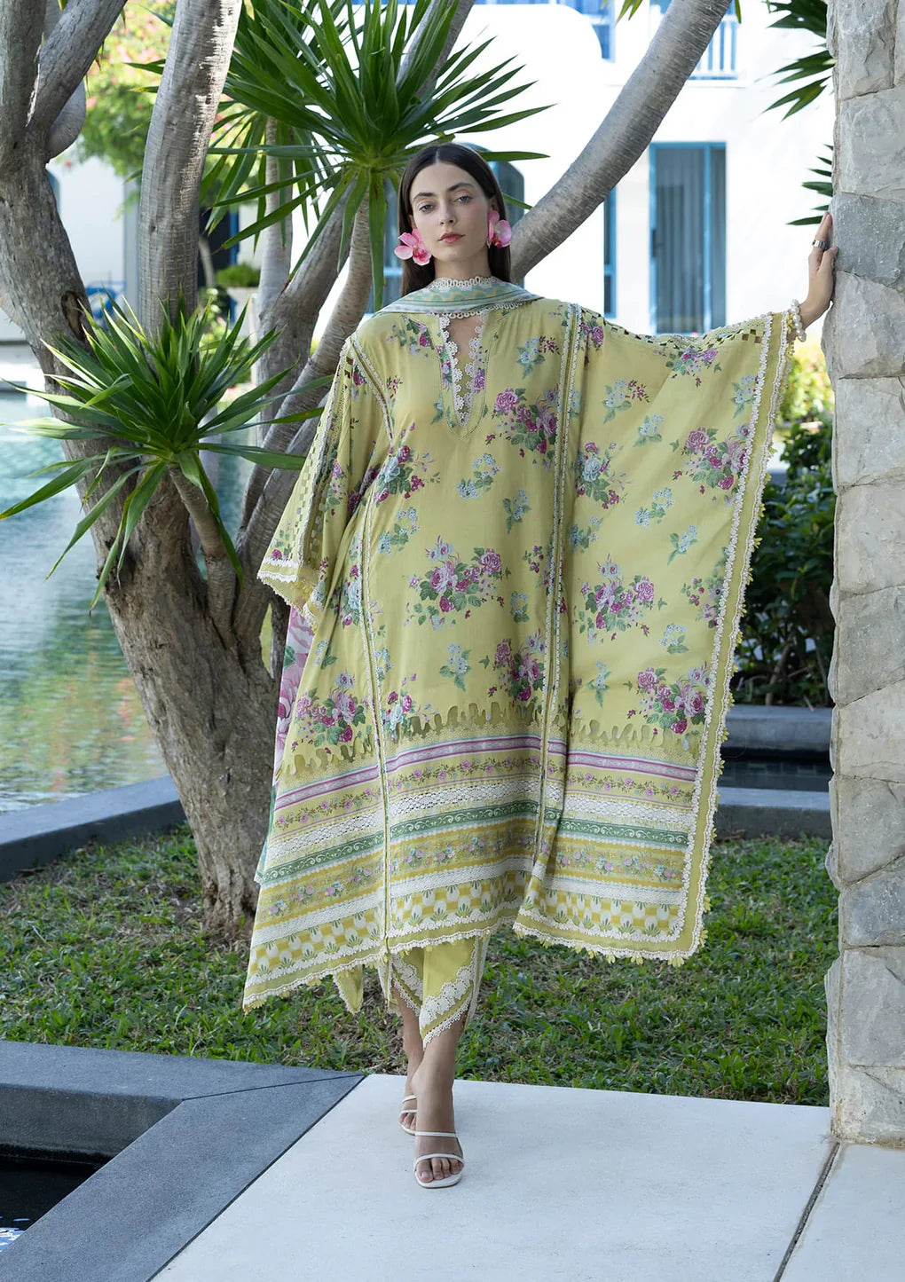 ELAF PRINTS UNSTITCHED COLLECTION'26 | EPN-4A AVOCADO