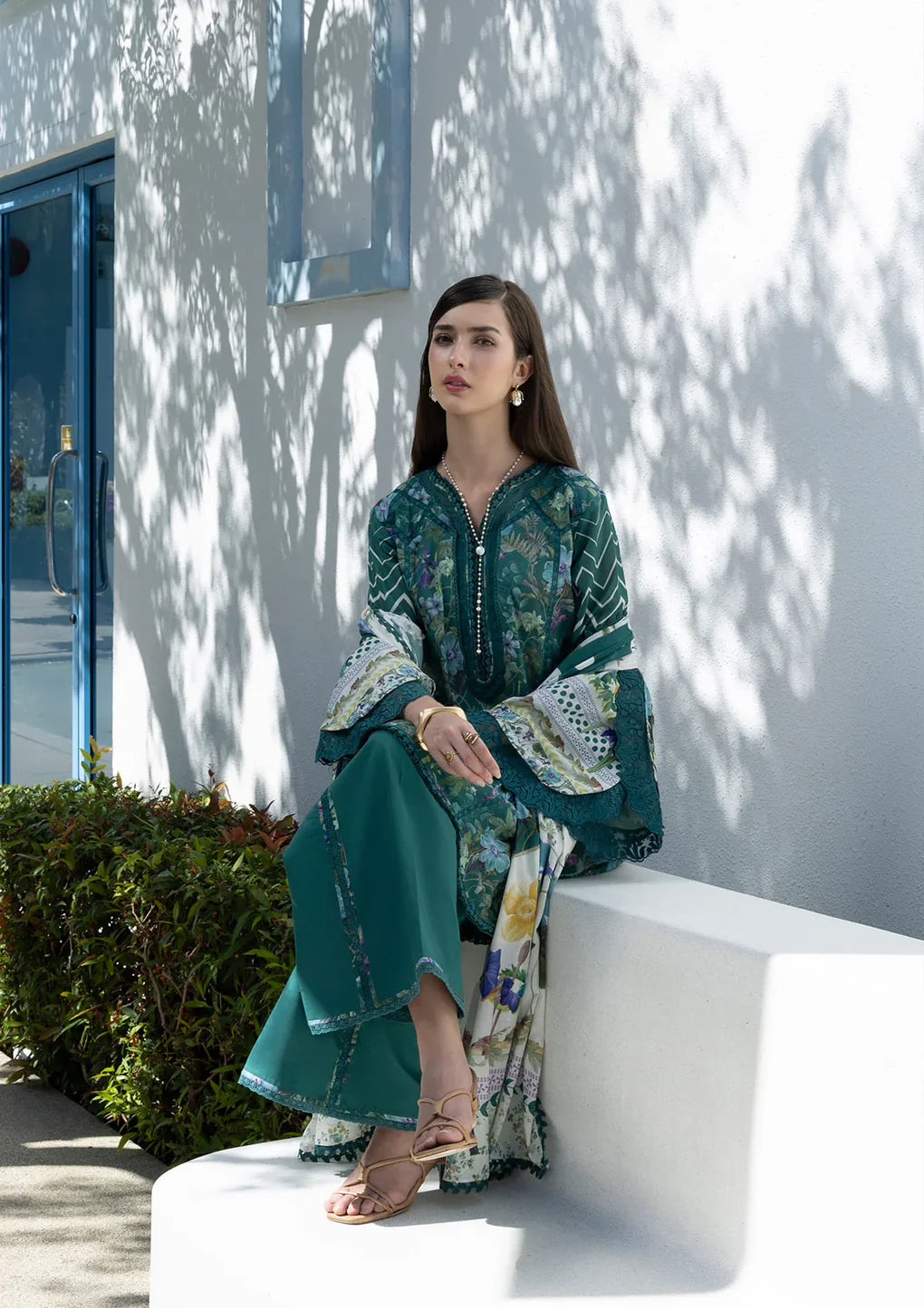 ELAF PRINTS UNSTITCHED COLLECTION'26 | EPN-9A PEACOCK