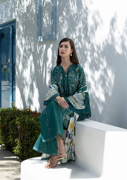 ELAF PRINTS UNSTITCHED COLLECTION'26 | EPN-9A PEACOCK