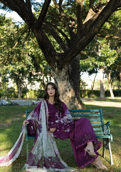 ELAF SIGNATURE EMBROIDERED UNSTITCHED'26| ESA-5B DARLING PLUM