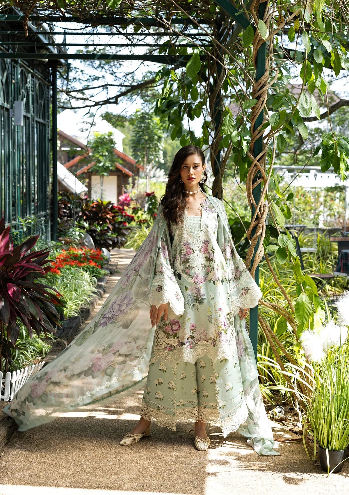 ELAF SIGNATURE EMBROIDERED UNSTITCHED'26| ESA-4B MINT MEADOW