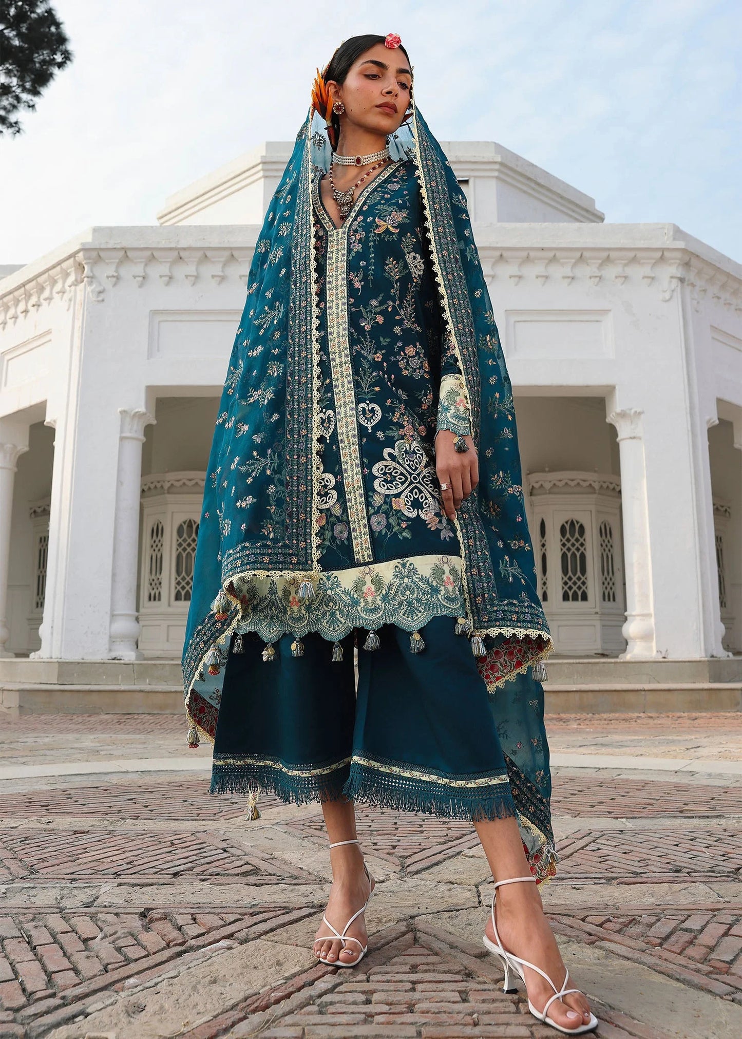 KALABAGH BY HUSSAIN REHAR UNSTITCHED'26| Azraq