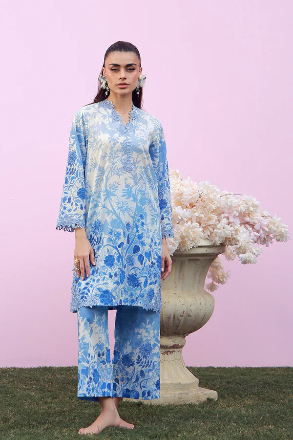MIRHA BY SAHAR 2 PC UNSTITCHED'26 | BLUE MEADOW