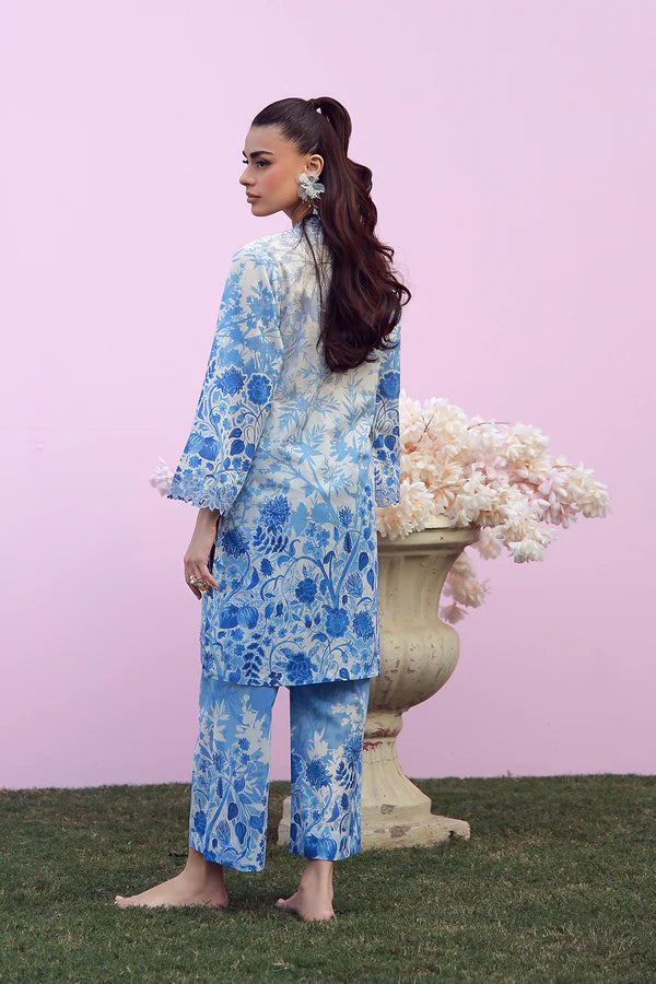 MIRHA BY SAHAR 2 PC UNSTITCHED'26 | BLUE MEADOW