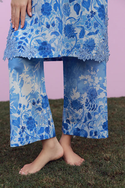 MIRHA BY SAHAR 2 PC UNSTITCHED'26 | BLUE MEADOW