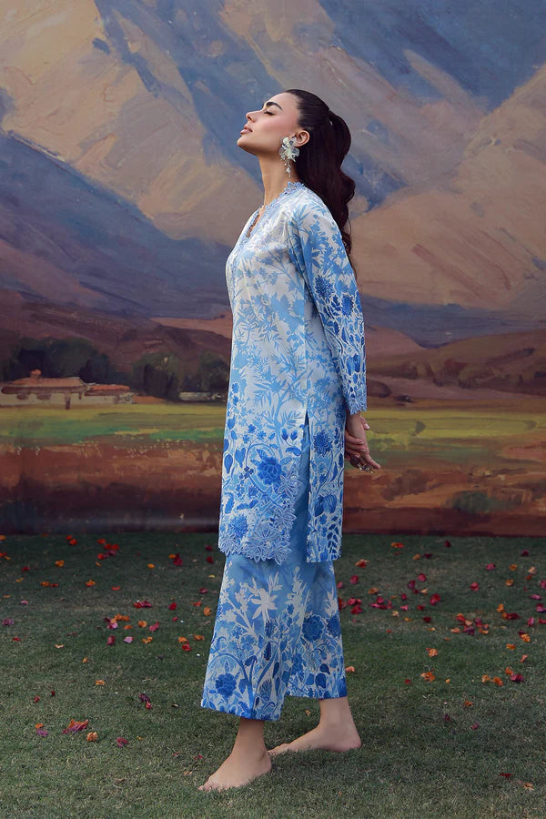 MIRHA BY SAHAR 2 PC UNSTITCHED'26 | BLUE MEADOW