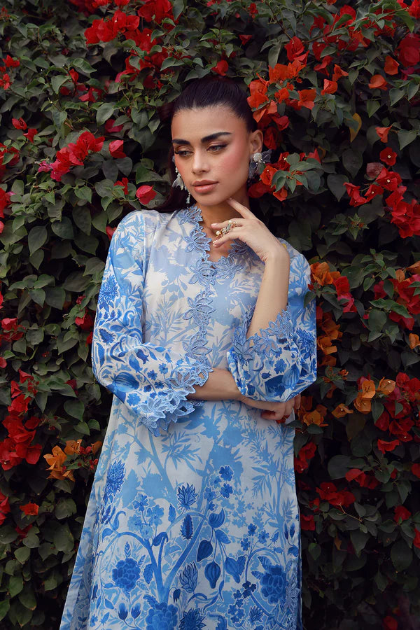 MIRHA BY SAHAR 2 PC UNSTITCHED'26 | BLUE MEADOW
