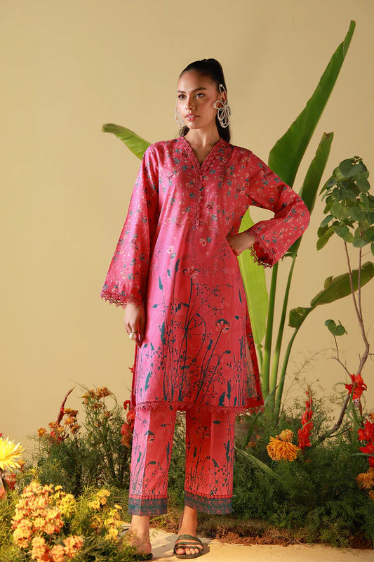 MIRHA BY SAHAR 2 PC UNSTITCHED'26 | PINK POPPY